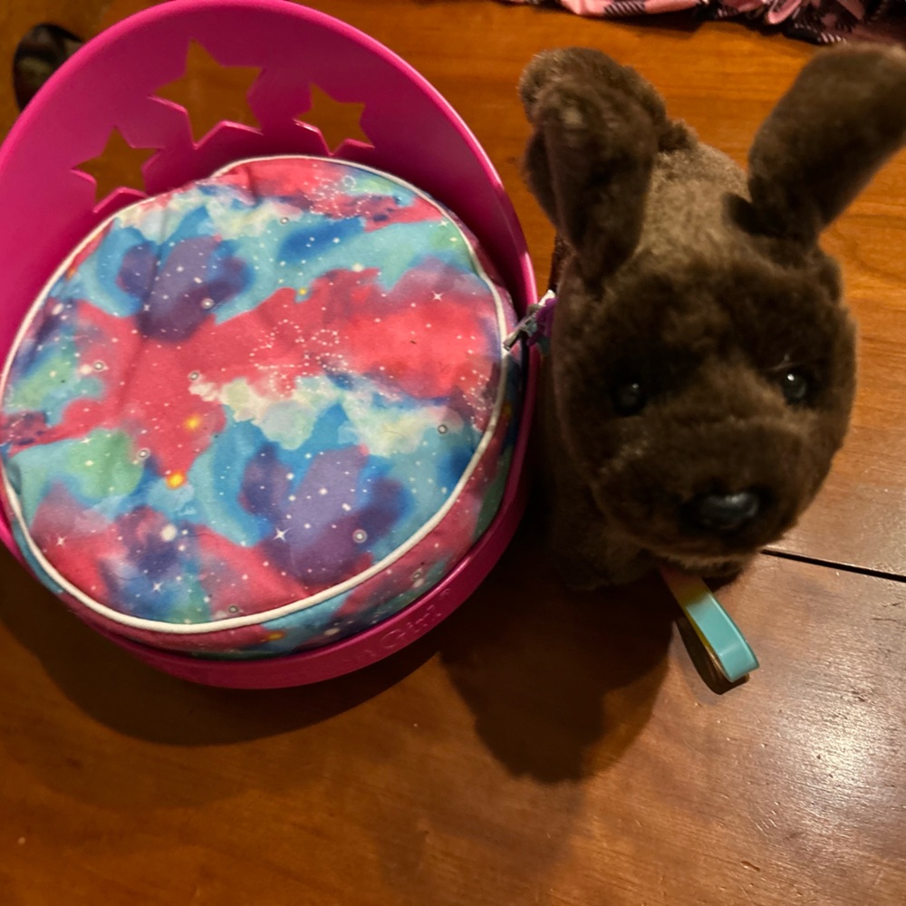 American girl doll dog and pet bed